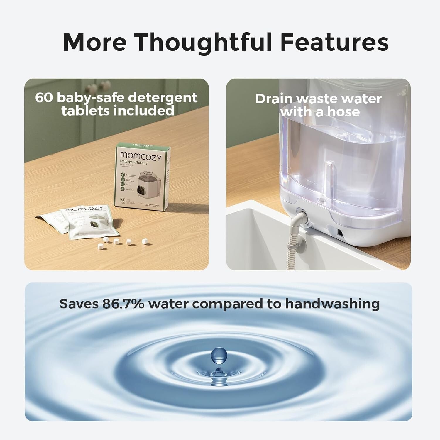 Dual-Layer Sterilizer & Dryer for Bottles – Quick & Compact Baby Care Solution