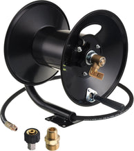 Load image into Gallery viewer, Stainless Steel 150ft Hose Reel with Swivel Arm - Max 4000 PSI Pressure Capacity