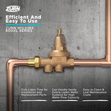 Load image into Gallery viewer, Wilkins 1-1/2" Bronze Water Pressure Reducing Valve - Durable &amp; Low-Maintenance