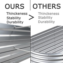 Load image into Gallery viewer, 2-Pack 8x4x1ft Galvanized Metal Raised Garden Beds with Easy Assembly &amp; Drainage