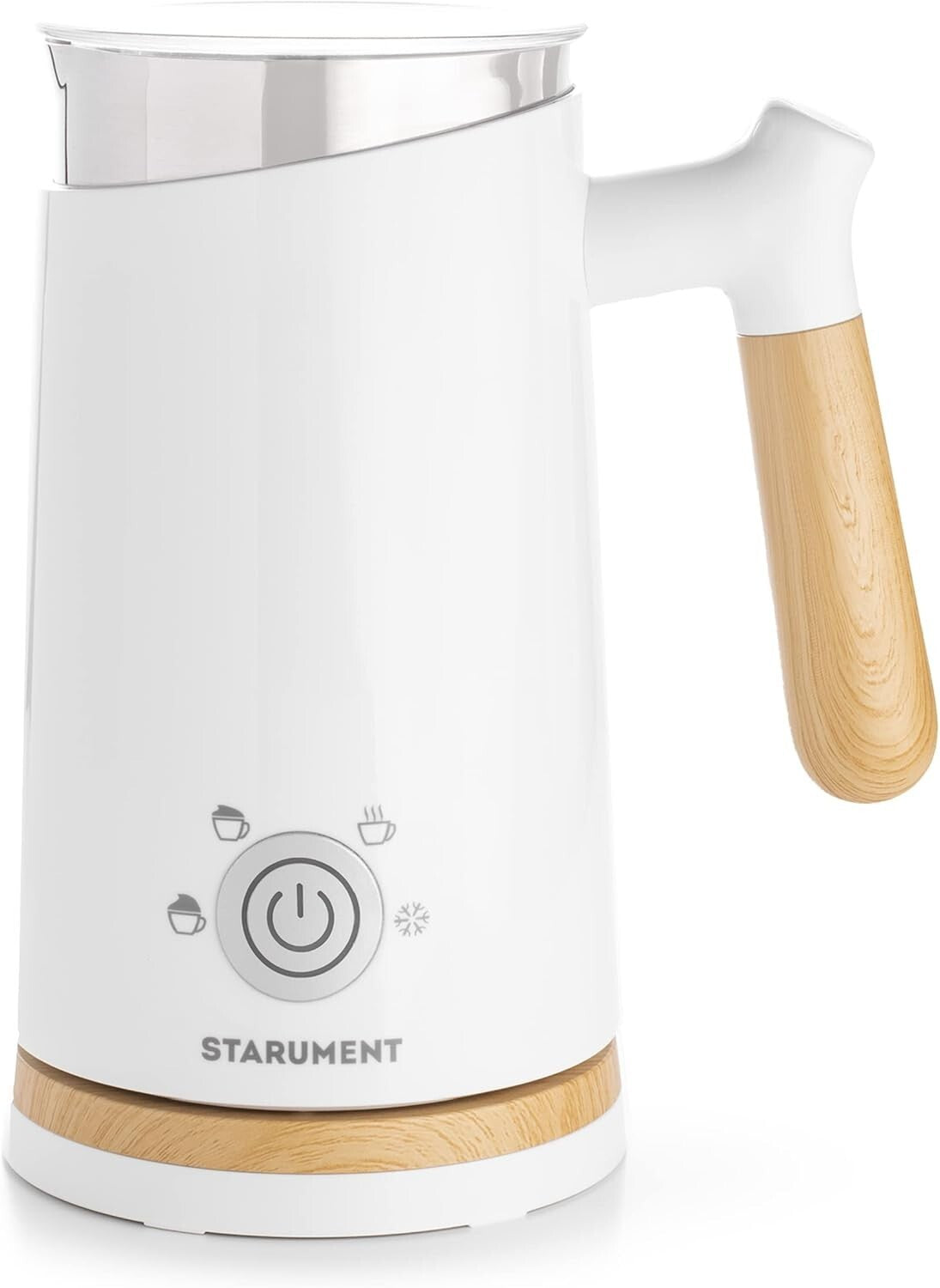Electric Milk Frother with 4 Settings for Perfect Cappuccinos and Lattes