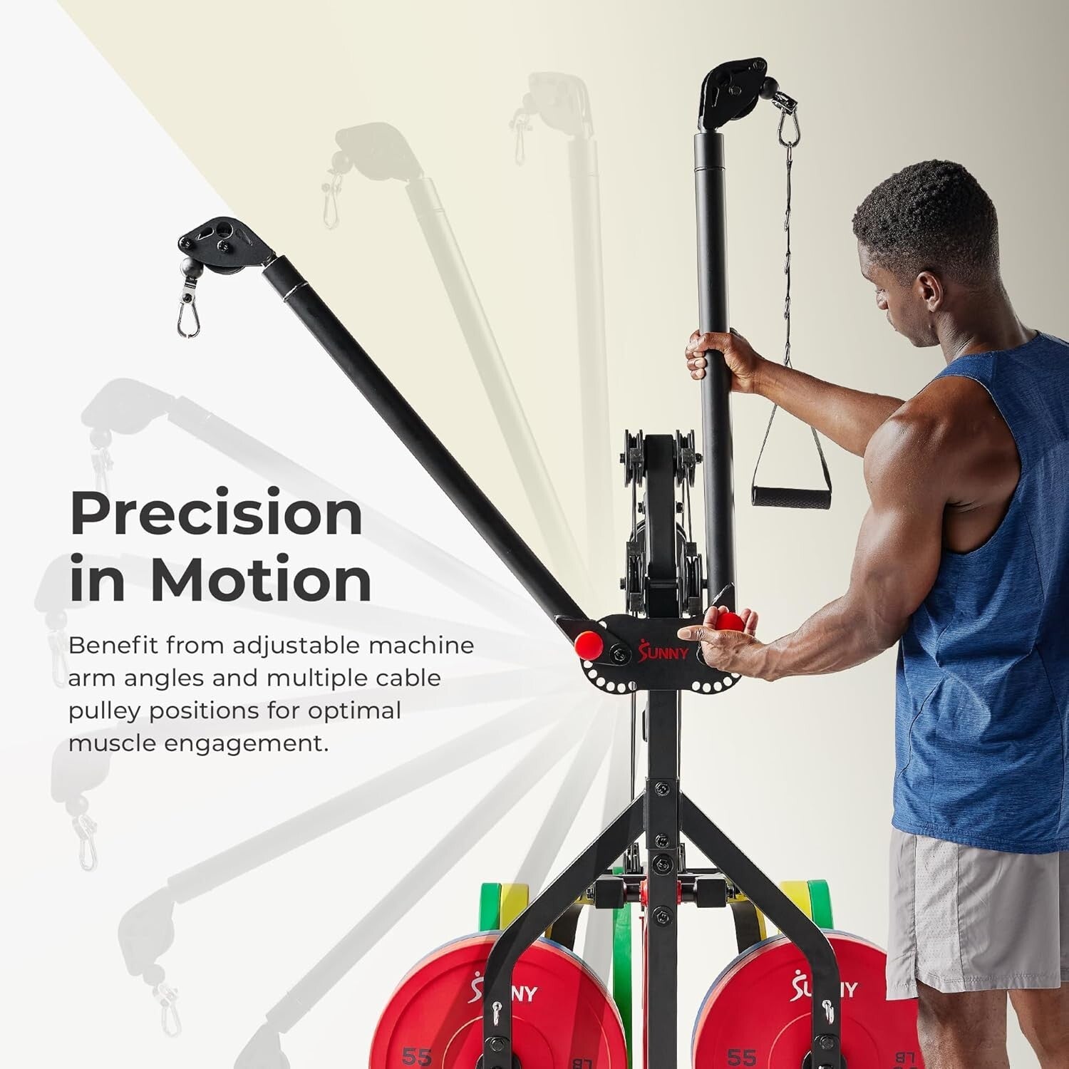 Heavy-Duty Alloy Steel Home Gym with Bi-Directional Arms - Safely Train Anytime