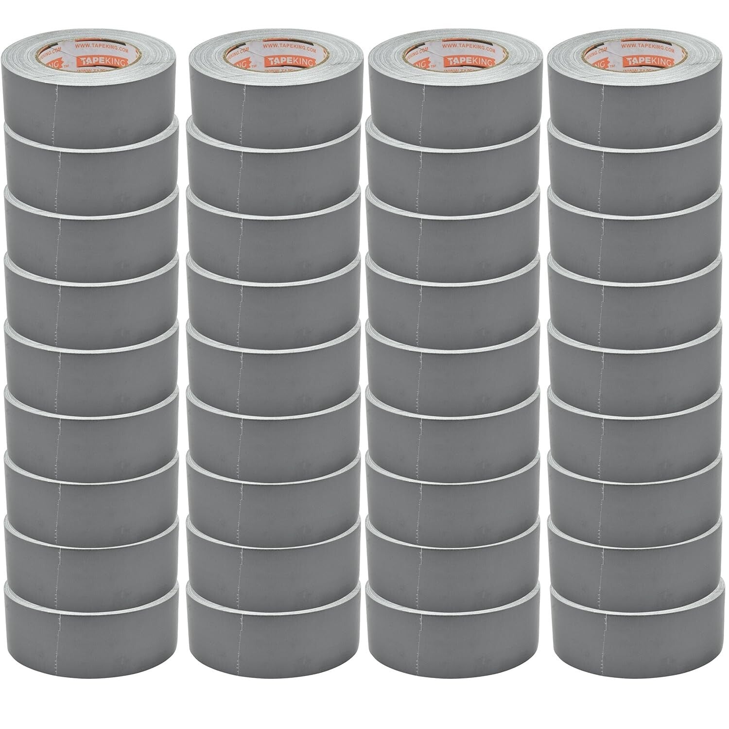 Versatile 36 Rolls of Silver Duct Tape 1.88" x 35 Yards - Waterproof & Tearable