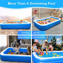 Load image into Gallery viewer, Large 120" x 72" Rectangular Kiddie Pool - Perfect for Backyard Gatherings!