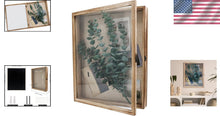 Load image into Gallery viewer, Lockable Memorabilia Shadow Box 13x16 with Hinged Glass Door - Carbonized Black