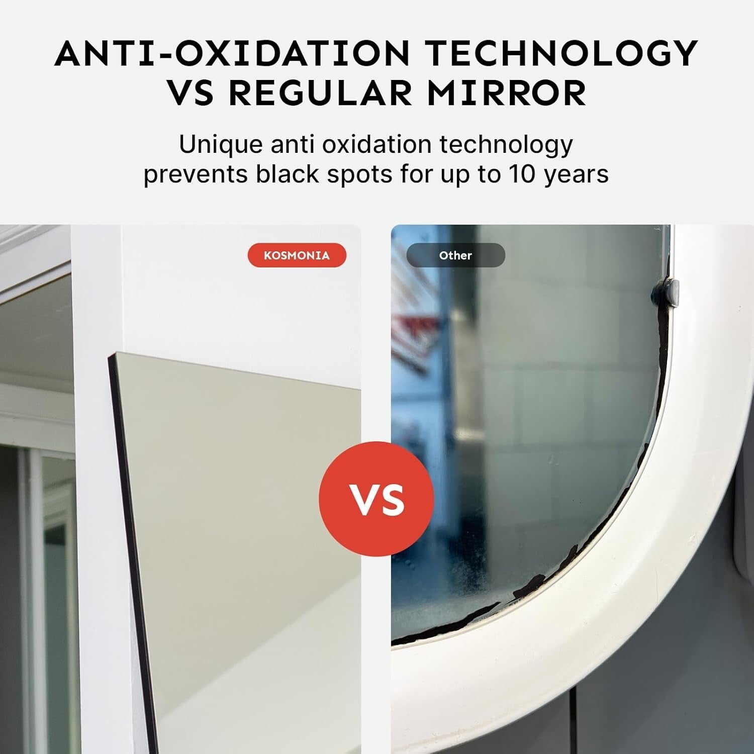 Premium 68x20 Distortion-Free Mirror with Shatter-Proof Glass & Anti-Oxidation