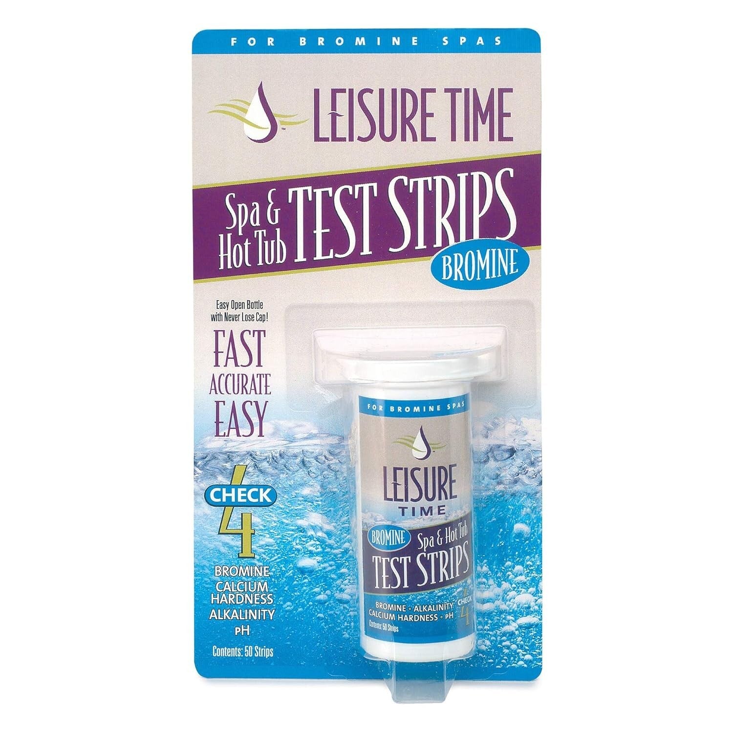 50 Count 2 Pack Bromine Test Strips - Accurate Spa Water Testing Made Easy