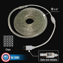 Load image into Gallery viewer, 50ft Waterproof LED Rope Lights - Perfect for 4th of July, Christmas &amp; Weddings