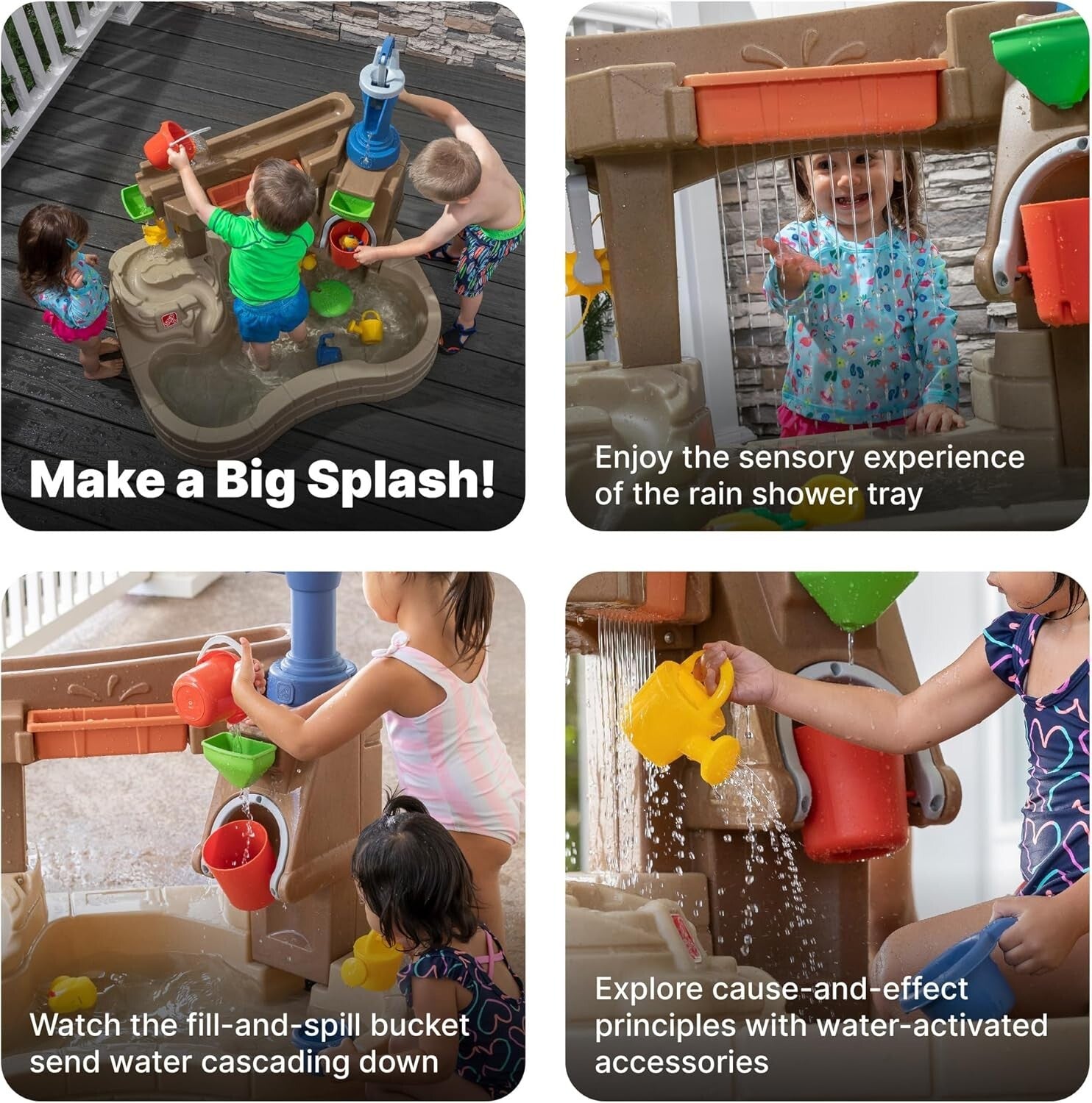 Outdoor Water Sensory Activity Table with Pump - Ideal for Growing Toddlers