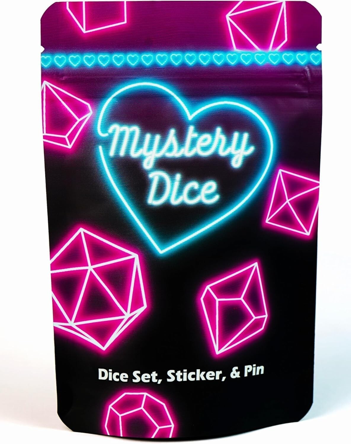 Enchanting Mystery Sweetheart Dice Set - 7 Polyhedral Designs for Game Nights