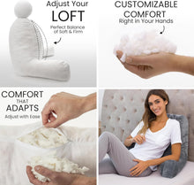 Load image into Gallery viewer, Standard+ Ergonomic Bed Rest Pillow - Portable Lounge Cushion with Pockets