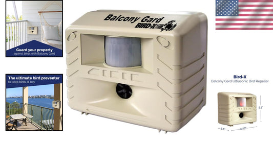 Adjustable Ultrasonic Bird Repeller - Safe and Effective Outdoor Protection