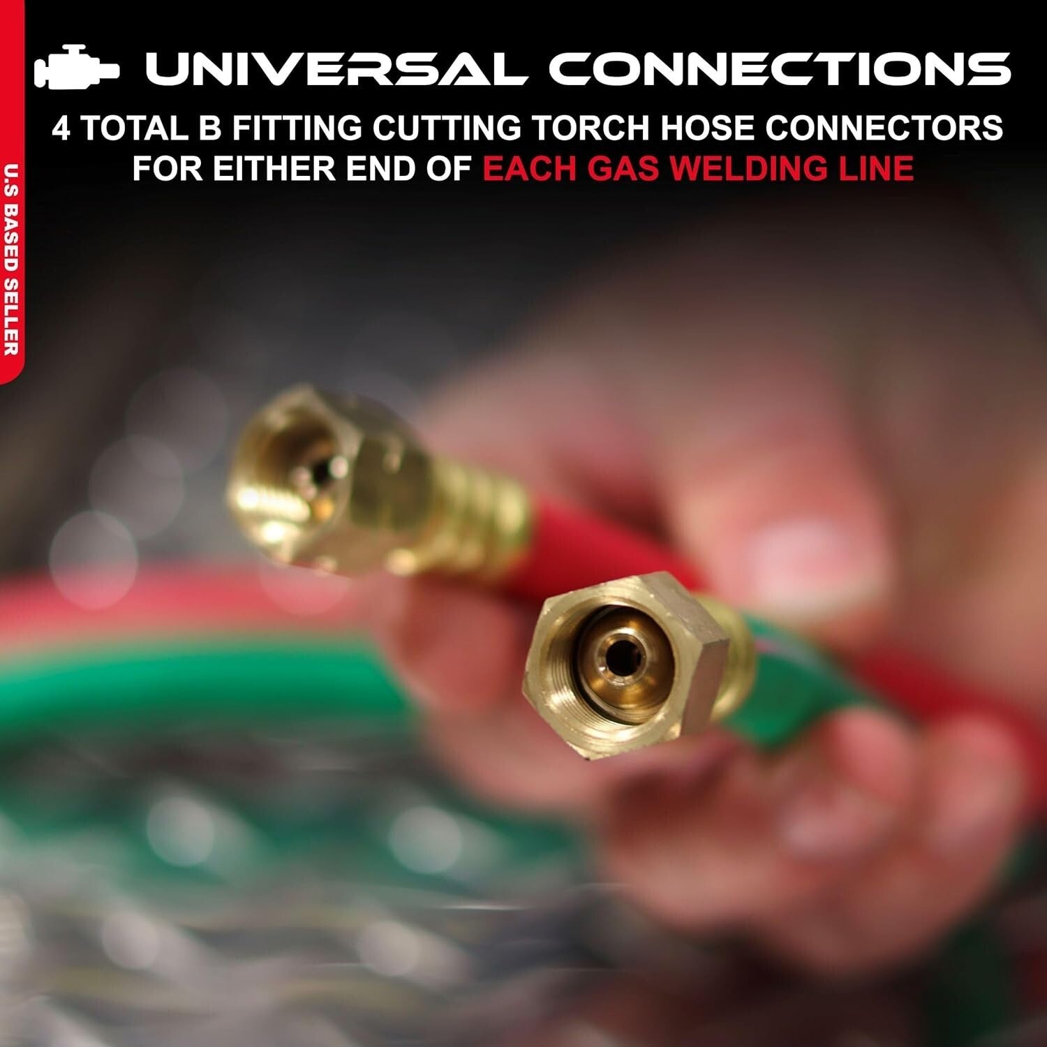 50ft Oxy Acetylene Twin Cutting Torch Hose - Durable & Flame Retardant Design