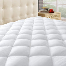 Load image into Gallery viewer, King Quilted Mattress Pad with Deep Pocket 8-21” - Cooling Pillowtop Protector