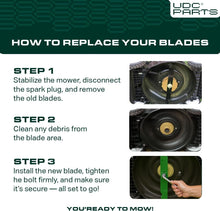 Load image into Gallery viewer, Triple Pack of Precision Blades for Toro TimeCutter &amp; Exmark 50 Inch Mowers