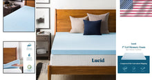 Load image into Gallery viewer, Soft Gel Infused Memory Foam Twin Mattress Topper - 3-Inch Ventilated Comfort