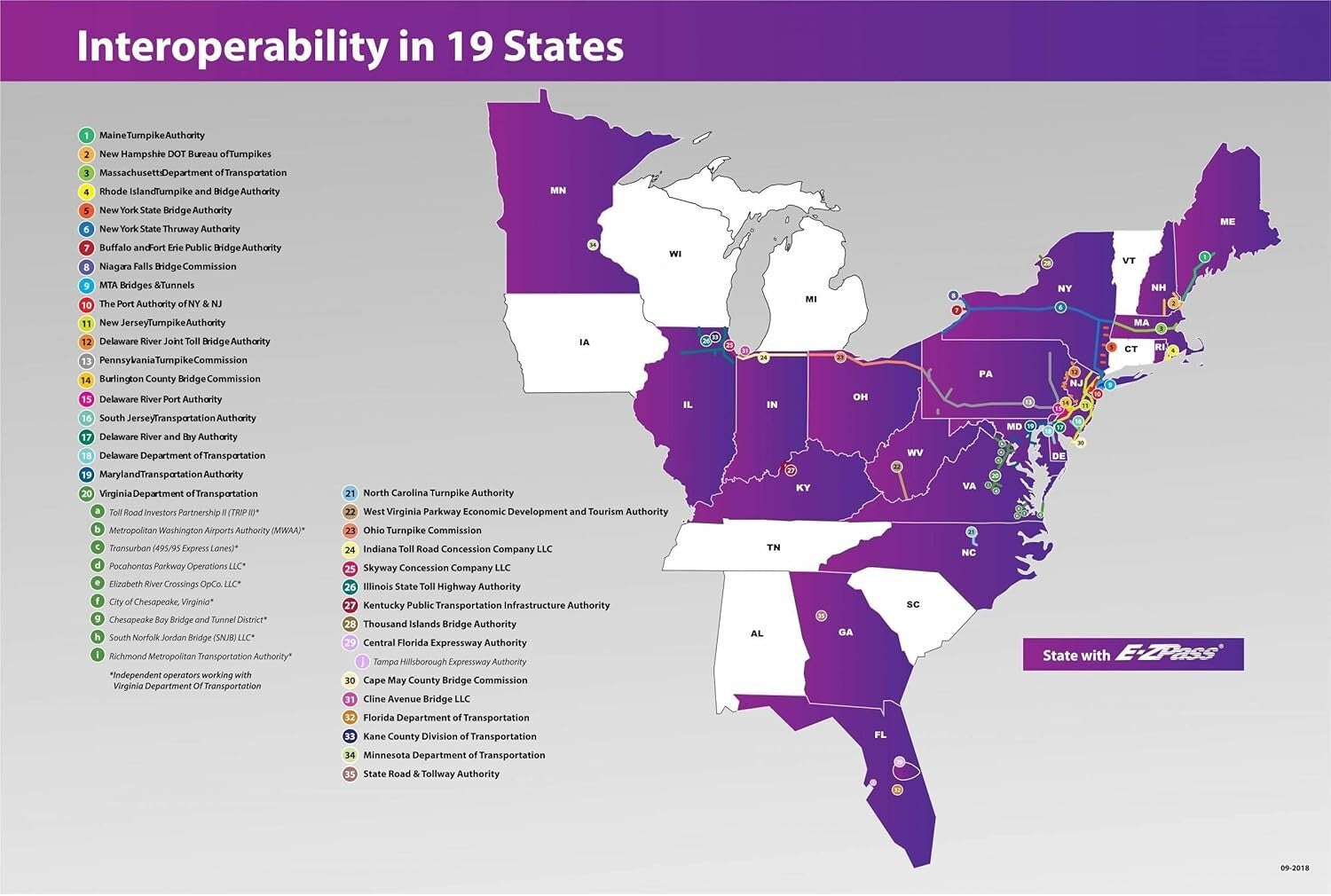 Indiana Toll Road E-ZPass Transponder Pack - Includes Activation Guide & Funds