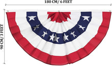 Load image into Gallery viewer, UV-Resistant 3x6 FT American Bunting Flag - Perfect for Memorial Day Festivities
