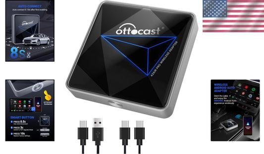 Upgrade to Wireless Android Auto - Dual-Band WiFi Adapter with Low Latency