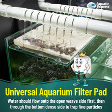 Load image into Gallery viewer, Premium Dual Density Aquarium Filter Pad – 72” Floss for Crystal Clear Water