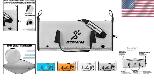 Durable Fishing Cooler Bag with Easy-Clean Drain Plug - Compact & Convenient