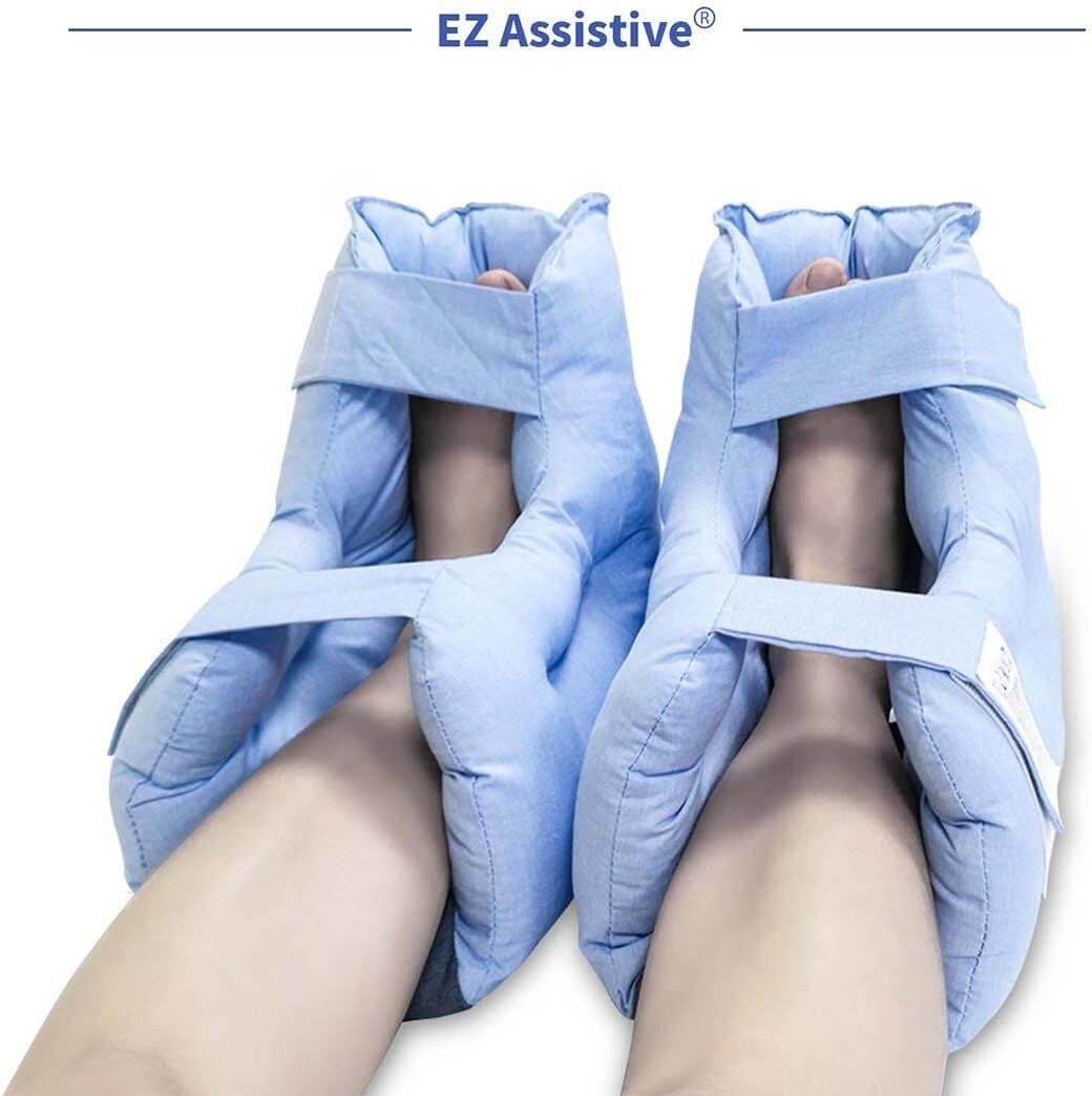 Adjustable Comfort Heel Protectors with Double Straps - Bed Sore Prevention Aid