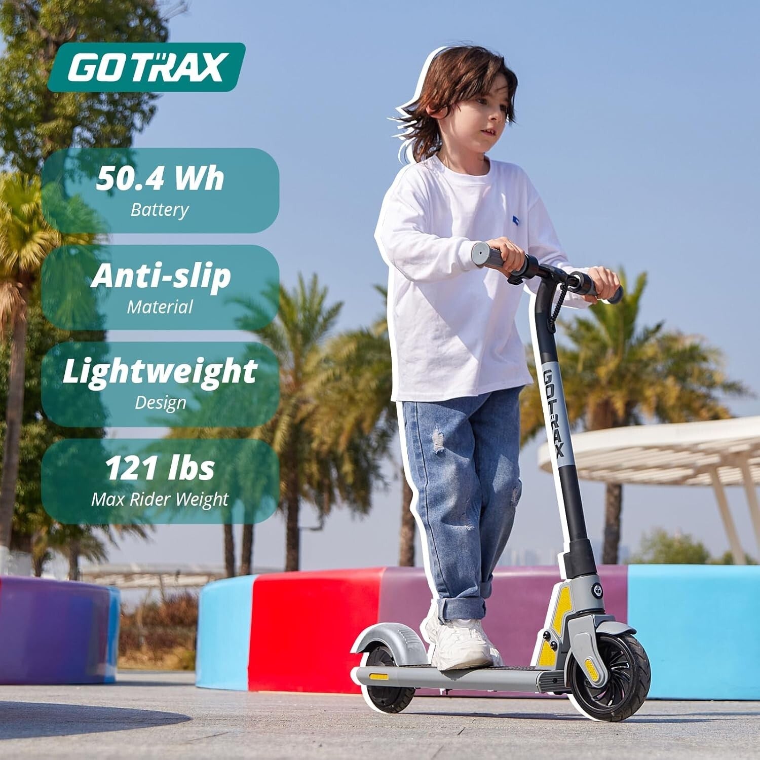 Durable 7.5 MPH Kids Electric Scooter with Rear Brake - UL2272 Certified