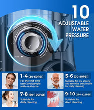 Load image into Gallery viewer, 2-in-1 Electric Toothbrush &amp; Water Flosser Combo - 600ML with 10 Pressure Modes