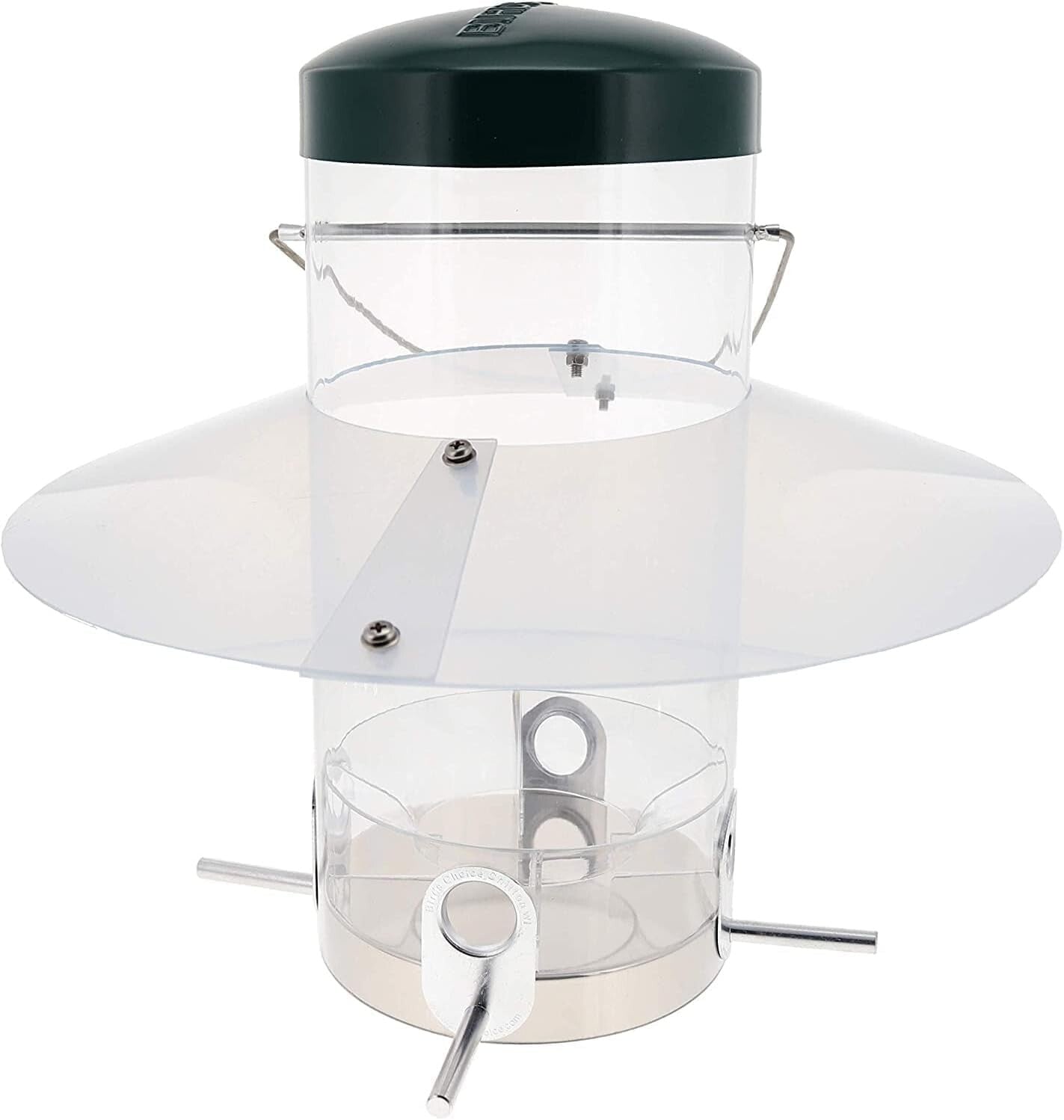 Elegant Weatherproof Bird Feeder with Weatherguard and Durable Aluminum Ports