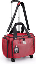 Load image into Gallery viewer, Versatile Red Sewing Machine Bag with Adjustable Trolley Handle – 19x11x13"