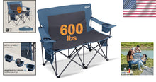 Load image into Gallery viewer, Ergonomic Two-Seater Camping Chair for Outdoor Adventures - 600lbs Support