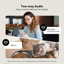 Load image into Gallery viewer, Stylish Automatic Pet Feeder with 1080P Camera &amp; Audio for Cats &amp; Dogs - Black
