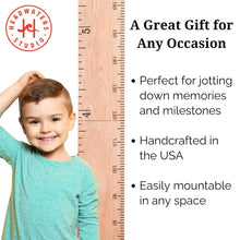 Load image into Gallery viewer, Personalized Wooden Kids Growth Chart - Functional Art for Family Spaces