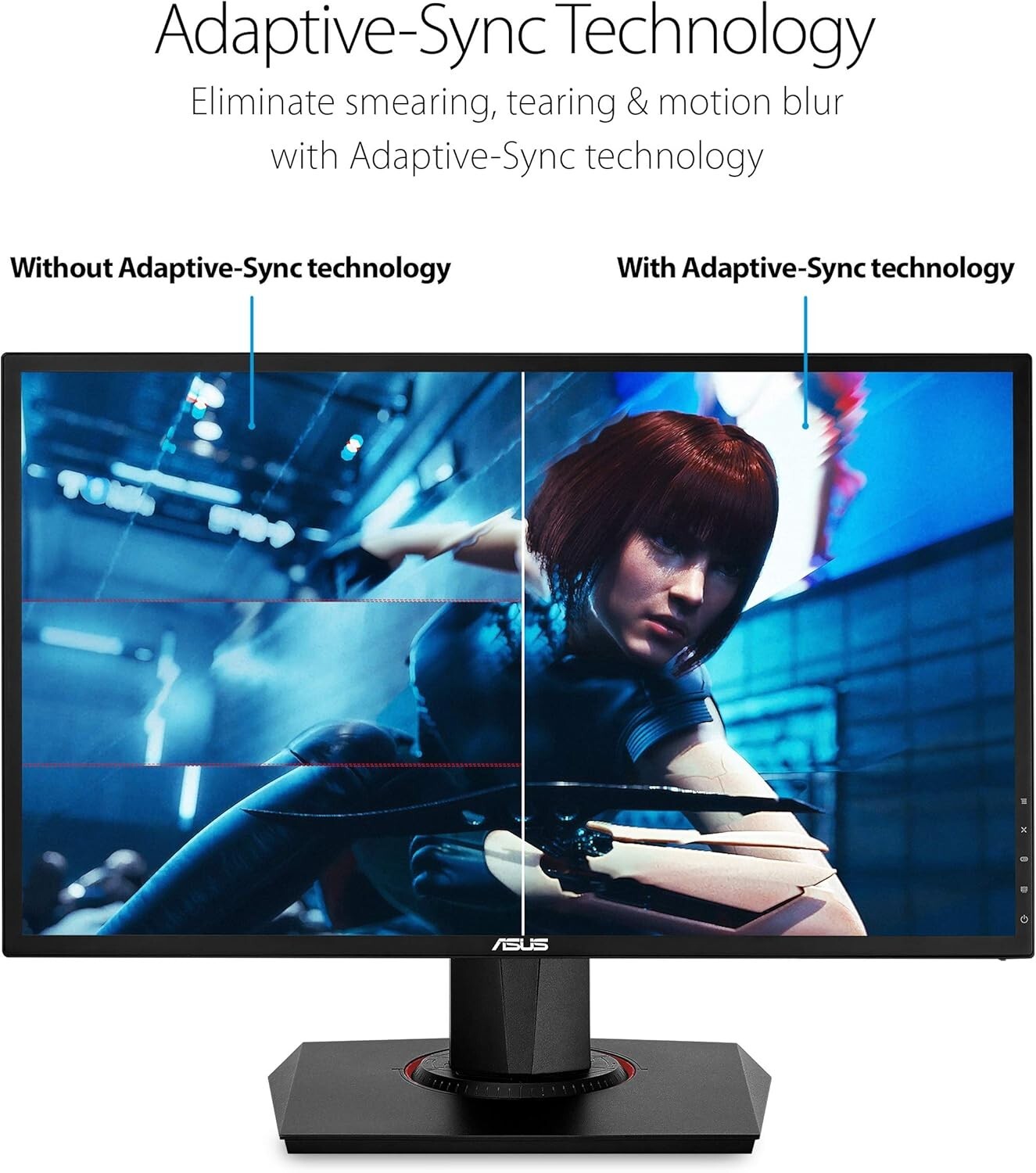 Eye Care Technology 24-Inch Gaming Monitor - 165Hz, 0.5ms for Ultimate Comfort