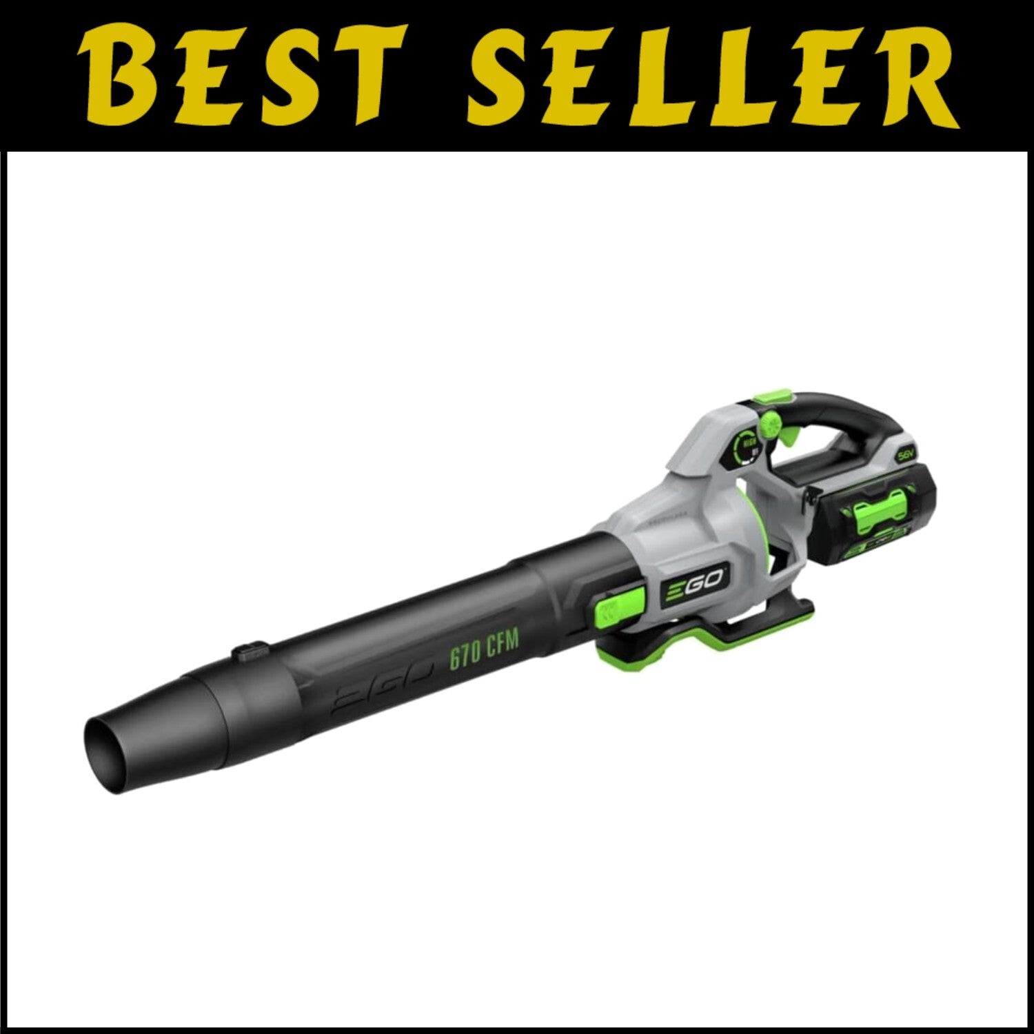 Lightweight Handheld Leaf Blower, 670 CFM, Up to 80 Minutes Runtime with Battery