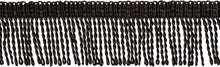 Load image into Gallery viewer, Versatile 10-Yard Bullion Fringe Trim in Pure Black - 2" Decorative Elegance