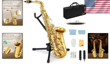 Load image into Gallery viewer, Professional Quality E Flat Alto Saxophone Beginner Set with Carrying Case