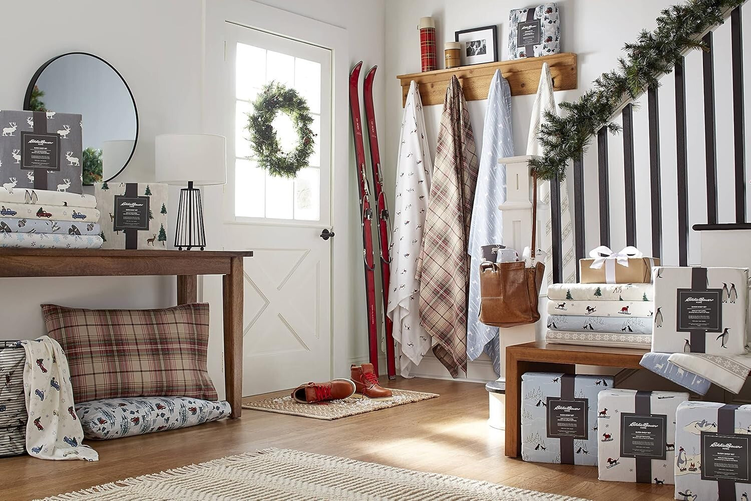 Deep Pocket King Sheet Set in Birch Forest - Extra Soft Cotton Flannel