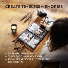 Load image into Gallery viewer, Vintage Dark Brown Leather Scrapbook with 3-Ring Binder - Elegant Memory Keeper