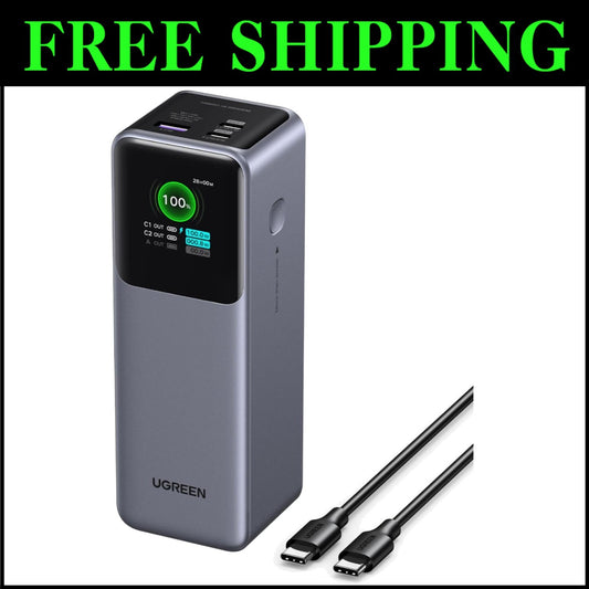 Nexode Power Bank - 25000mAh, 200W Fast Charger for Laptops & Mobile Devices