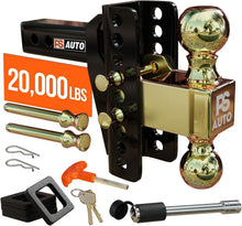 Load image into Gallery viewer, Powder-Coated Adjustable Trailer Hitch - 20,000 LBS, Weather-Resistant Design