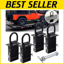 Load image into Gallery viewer, 4-Pack Premium Galvanized Steel D Rings with 12,000 lb Strength for Cargo Safety