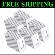 Load image into Gallery viewer, Ultra-Safe 1 Gang Screwless Wall Plates - 50 Gloss Snow White Covers, Easy Clean