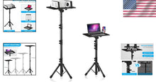 Load image into Gallery viewer, Professional Tripod Stand for Projectors &amp; Laptops - Adjustable 23.5-63.5”