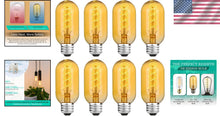 Load image into Gallery viewer, E26 Base Vintage LED Edison Bulbs - 8 Pack, Energy Efficient 2200K Warm Light