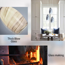 Load image into Gallery viewer, Handblown Oval Art Glass Shade - Elegant Replacement for Mini Pendant Fixtures