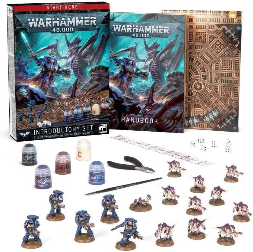 Begin Your Warhammer 40K Journey: 2023 Intro Set with Space Marines and Tyranids
