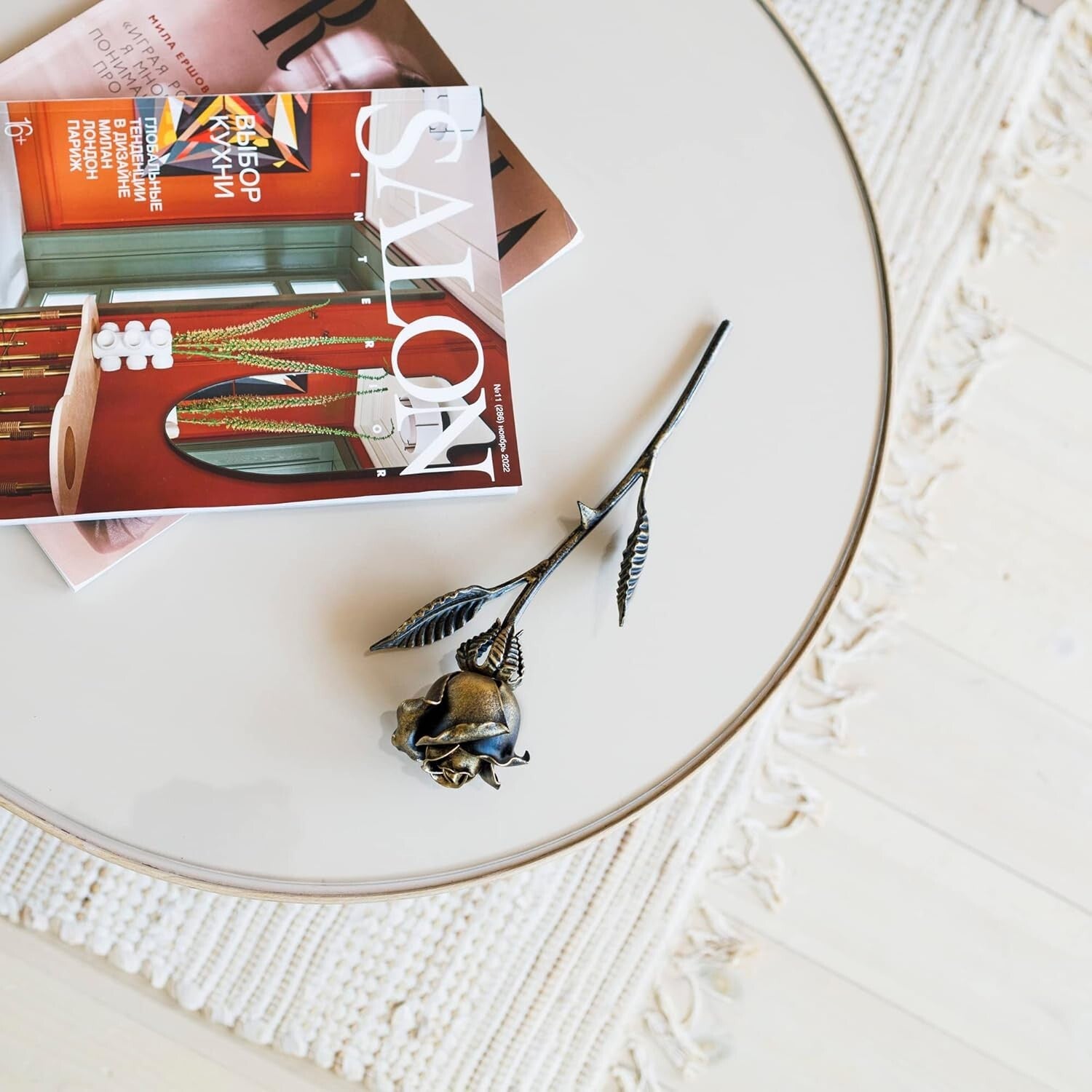 Elegant Handcrafted Bronze Rose - Perfect for Valentine’s Day and Weddings