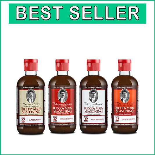 Demitri’s Gluten-Free Bloody Mary Mix - Classic Recipe & Spicy Chipotle Habañero