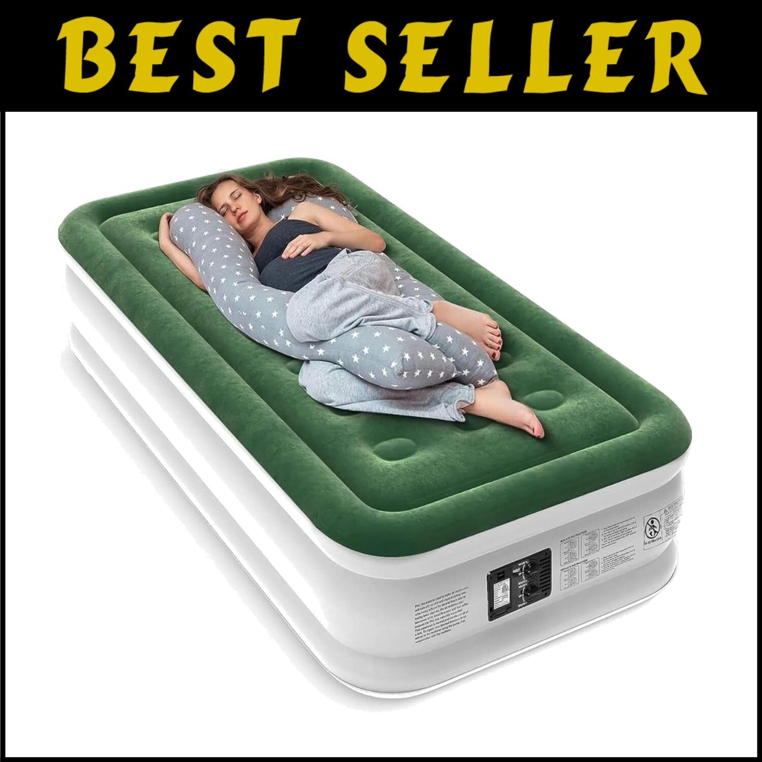 Luxury Twin Air Mattress with Double Chamber Pump – Perfect for Home & Travel